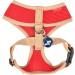 Puppia Soft Dog Harness II for Small & Medium Dogs - Comfortable & Adjustable - Red M - Buy Online on GoSupps.com