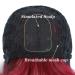 Seelaugh 75 cm Long Red Wig with Ponytail & Fringes Burgundy Synthetic Hair Wigs for Women - Buy Online on GoSupps.com