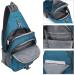 G4Free Navy Blue Breast Pocket Shoulder Sling Backpack - Lightweight Hiking & Cycling Bag for Men & Women - Buy Online on GoSupps.com