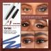 Eyeshadow | Gel Texture Multicolors Makeup Eyeshadow with Brush | Quick Drying Eye Liner Long Lasting Eye Pencil Makeup Supplies Fanelod Crow Black - Buy Online on GoSupps.com