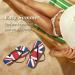 Mnsruu UK Union Jack Flip Flops | XL Flip Sandals for Men & Women | Stylish Home Slippers & Travel Footwear - Buy Online on GoSupps.com