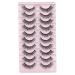 Wiwoseo Natural Fluffy False Eyelashes - 16MM Faux Mink Lashes - 10 Pairs - Buy Online on GoSupps.com