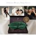 SILKSLEEK 22 Momme Pure Mulberry Silk Eye Mask for Sleeping | Super Soft & Comfortable Blackout Sleep Mask Filled with 100% Pure Silk | Travel Essentials in Gift Box - Emerald - Buy Online on GoSupps.com
