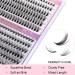Kugge Cluster Lashes DIY Kit - 240Pcs D Curl Individual Lashes 8-16mm Mixed Length for 3D Natural Wispy Extensions at Home - Buy Online on GoSupps.com