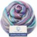 SPARKLE  GLITZ and GLAM: Colorful Merino with Shimmering Stellina Highlights. Super Soft Fiber for Spinning  Felting and Blending. Sparkling Unicorn