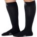 Mojo Compression Socks for Men & Women - 20-30mmHg Knee High Support - Extra Large (5X) - Ideal for Travel Sports & Nursing - Black - Buy Online on GoSupps.com
