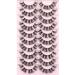 10 Pairs Pack EYDEVRO D Curl 18mm Fluffy Wispy Cluster Lashes - Dramatic Cat Eye False Eyelashes Extensions - Buy Online on GoSupps.com