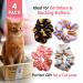 Happie Hare Cotton Rounds Elastic Hair Bands - 4 Pack Cat Scrunchie Set for Girls - Women's Hair Accessories - Perfect Gift - Buy Online on GoSupps.com