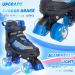 MammyGol Kids Adjustable Roller Skates with Light Up Wheels - Blue Large - Youth (4-7US) - Buy Online on GoSupps.com
