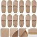 6 Pairs Non-Slip Cotton & Linen Slippers for Men | Disposable Indoor House Shoes - Buy Online on GoSupps.com