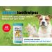 Petkin Plaque Toothwipes - Fresh Mint Oral Care Wipes for Dogs & Cats - 80 Pack - Buy Online on GoSupps.com