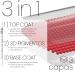 Bot 3x20 UV Gel Nail Foil Set - Self-Adhesive Red Nails - No Top Coat Required - Long-Lasting Nail Film for Up to 3 Weeks - Buy Online on GoSupps.com