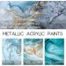 Premium Metallic Acrylic Paint Set - 20 Colors, 2fl oz Bottles - Non Fading, Non Toxic, Rich Pigments - Ideal for Artists, Hobbyists, and Kids - Buy Online on GoSupps.com