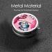Beautiful Butterfly Round Pill Box - 3 Compartment Mini Decorative Pocket Organizer for Travel & Vitamins - Buy Online on GoSupps.com
