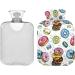 Naanle Vintage Donut Hot Water Bottle | 2L Transparent Large Bed Warmer for Pain Relief & Heat Therapy - Buy Online on GoSupps.com