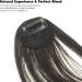 Clip in Fringe Clip in Bangs for Women Hair Extensions with Temples Hairpieces Fashion Wispy Bangs Fringe Air Bangs Clip for Daily Wear Y7LHJFP (dark brown) - Buy Online on GoSupps.com