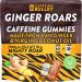 Ginger Roars - 60 Energy Gummies - Vegan Caffeine Chews Each 33mg Made with a Tasty Natural Fiery Kick for Improved Running Cycling Preworkout & Focus. 1 Bag - 60 Energy Chews
