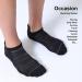 6 Pack Men's Running Ankle Socks | Cushioned Low Cut Athletic Sport Tab Socks - Black (Large) - Buy Online on GoSupps.com