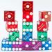 Genuine Las Vegas Casino Dice Set of 20 with 4 Dice Cups | Red, Green, Blue & Purple Dice | Bicast Leather Cups | Perfect for Liars Dice, Yahtzee, Farkle & Casino Nights - Buy Online on GoSupps.com