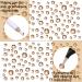 Champagne Flat Back Round Crystal Rhinestones Set - 3456 Pieces in 6 Sizes for Crafts, Nails, Art, Makeup - With Tweezers and Picking Pen - SS4-12 - Buy Online on GoSupps.com