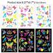 HOWAF 9 Large Sheets Neon Glow in The Dark Temporary Tattoos - 100+ Assorted Designs for Women Men Girls - Waterproof UV Neon Body Face Flowers Butterfly Flash Fake Tattoo Stickers - Buy Online on GoSupps.com