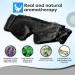 Huggaroo Gem Super Plush Heated Eye Mask with Gel Ice Pack - Black Gem (Unscented) - Buy Online on GoSupps.com
