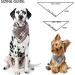 Soft Washable Plaid Bandana for Dogs and Cats - Adjustable Triangle Scarf (Grey Large) - Buy Online on GoSupps.com
