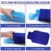 Knitted Hot Water Bottle Cover - 2 Pack - Ideal for Menstrual Cramps & Pain Relief - Royalblue/Grey - 2000 ml - Buy Online on GoSupps.com