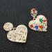 Drop Earrings for Girls Exaggerated Geometric Heart-shaped Alloy Diamond Fashion Statement Gifts Daily Gold - Buy Online on GoSupps.com