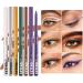 Eyeliner Pencils Waterproof Gel Eyeliner 12 Colors Smudgeproof Eyeliner Gel Long Lasting Eye Makeup Cosmetic Set Eyebrow Lip Liner Pencil Pen Eye Makeup Supplies - Buy Online on GoSupps.com