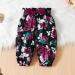 Puseky Toddler Baby Girls Cute Letter Print Long Sleeve Shirt Floral Pant Tracksuit Outfit Set - 2-3 Years (Wine Red) - Buy Online on GoSupps.com