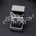 Elegant Wedding Hair Comb with White Opal Rhinestones & Crystals | Bridal Jewelry for Women & Girls - Buy Online on GoSupps.com