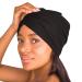 Kitsch Sleep Scarf Bonnet Cap for Women, Lightweight Head Wrap, Softer Than Silk Hair Wrap for Sleeping, Satin Bandanna Scarf Black Jersey Bonnet