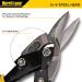 HURRICANE 3 Pcs Aviation Tin Snips Set Metal Cutter Shear for Cut Sheet Metal Chrome Vanadium Steel Straight Left and Right Ergonomical Tyre Grip Handle with Safety Latch 3 Piece Regular Set: Straight Left Right - Buy Online on GoSupps.com