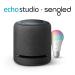 Echo Studio  High-fidelity smart speaker with Sengled Bluetooth Color bulb  Alexa smart home starter kit