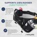 Fitletic Hydra 16 Hydration Belt - Running Belt with Water Bottle Holder Gel Holder & Race Bib Toggles | Small/Medium HD08.111 - Shop Internationally! - Buy Online on GoSupps.com