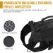 Oneigris No-Pull Dog Harness - Ultra Breathable Adjustable Safety Vest for Large/Medium Dogs - 2 Handles - Black (L: Neck 45-63cm Chest 68-91cm) - Buy Online on GoSupps.com