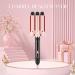 3 Barrel Curling Iron Set - Dual Voltage Hair Waver & Crimper with Glove & Clips | International Shipping - Buy Online on GoSupps.com