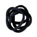 Extra Large Black Jersey Hair Ties - Elastic | Durable & Stylish for All Hair Types | International Shipping Available - Buy Online on GoSupps.com