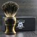 Pure Black Badger Hair Shaving Brush Men's Shaving Brush in Imitation Horn Handle