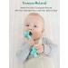 Teething Tube with Safety Shield | Baby Hollow Teether Sensory Toys | Food-Grade Silicone | Infant 3-12 Months | Boys Girls | 1 Pair + 4 Cleaning Brushes (Tangerine + Gray) - Buy Online on GoSupps.com