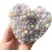 Room Decoration Gemstones for Decoration Natural Rainbow Aura Cluster Hearts Raw Crystal Cluster Heart Shape for Decoration Aura Crystal (Size : 550-600g) - Buy Online on GoSupps.com