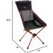 Cascade Mountain Tech High Back Ultralight Camp Chair for Backpacking, Camping, Sporting Events, Beach, and Picnics - Black - Buy Online on GoSupps.com