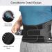 Back Support Brace for Men & Women - Breathable Lumbar Support Belt for Sciatica Herniated Disc & Scoliosis Relief | Adjustable Straps & 7 Stays - Buy Online on GoSupps.com