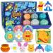 Bath Bombs for Kids with Surprise Gifts Inside  6 Pcs Organic Bath Bombs Fizzies for Kids  Kids Friendly Safe Handmade Fizzy and Bubbly Balls for Kid  Birthday Christmas Gifts for Boys Girls
