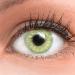 Very covering and natural green contact lenses Silicone Comfort Novelry Jasmine Light blue + container of glamlens - 1 pair (2 pieces) - Dia 14.00 - Without strength 0.00 Dioptria