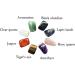 Mina Heal 8-pcs Healing Crystals Set for Meditation and Relaxation - Chakra Stones for Spiritual Gifts and Decor - Buy Online on GoSupps.com