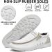 MEHOTO Men's Slip On Loafers with Arch Support Insole - Comfortable Light-Weight Men's Shoes (Size 11, White) - Buy Online on GoSupps.com