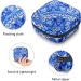GIAPB Period Bag - Blue Art Flower Pattern Period Pouch & Makeup Travel Bag - Buy Online on GoSupps.com