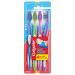 Colgate Extra Clean Full Head Toothbrush  Medium - 4 Count Assorted 4 Count (Pack of 1)